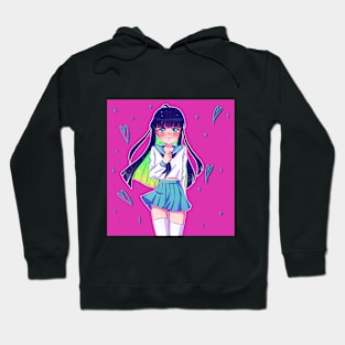 Bashful Anime Girl Hoodie